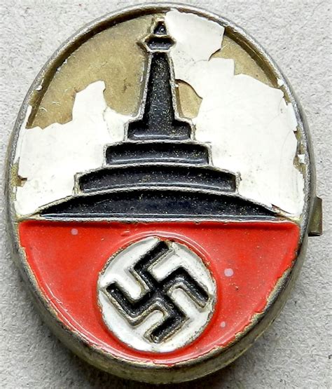 Ww2 German Nazi Visor Cap Metal Insignia For Nsrkb Ns Rkb Ww1 Veteran