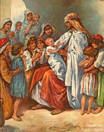 Mark 10 Bible Pictures Jesus With Children