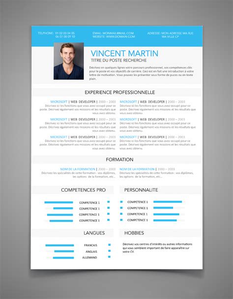 exemple cv pfe