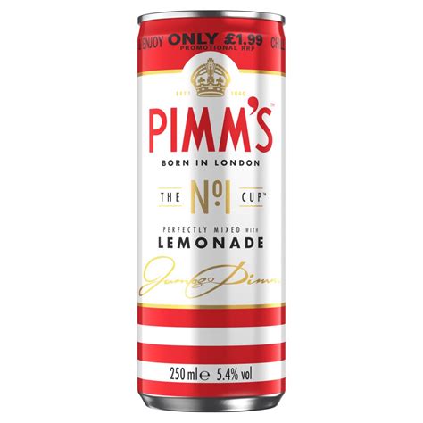 Pimms No1 And Lemonade Ready To Drink Premix Pmp Can Bestway Wholesale