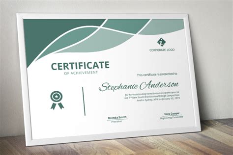 Silahkan unduh template sertifikat yang telah saya desain dengan tipe elegant, formal dan bagus pada link dibawah. Modern Word Certificate Template