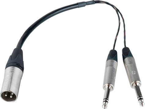 5mm stereo jack wiring diagram 2 | wiring diagram with. XLR Male to Dual 1/4 TRS Male Y-Cable 12 Inch