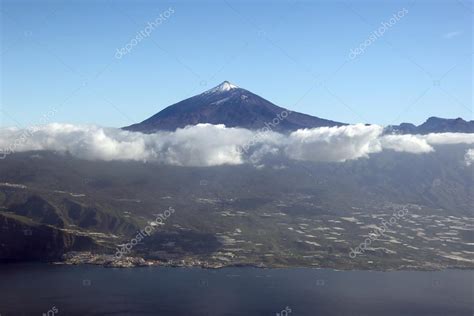 Aerial View Of Tenerife Island Canary Islands Spain With Teide V