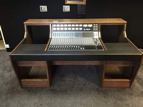 Custom Recording Studio Furniture For The Api 1604 Mixing Desk Studio