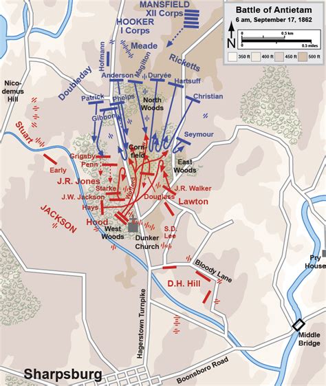 Maps Of The Battle Of Antietam The Civil War And The Battle Of Antietam