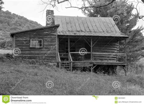 Old Abandon Log Cabin Stock Image Image Of Agriculture