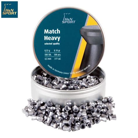 Buy Online Air Gun Pellets H And N Match Heavy 450mm 177 500pcs From