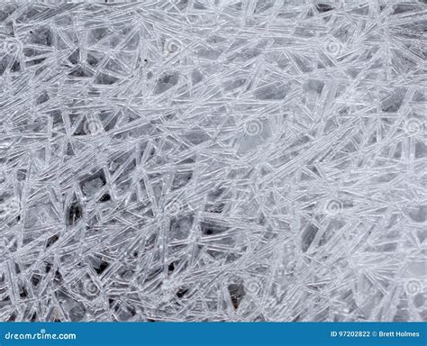 Frozen Ice Crystals Stock Photo Image Of Cool Structure 97202822