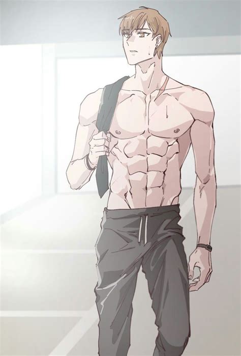 Handsome Anime Guys Character Design Male Character Art Shirtless