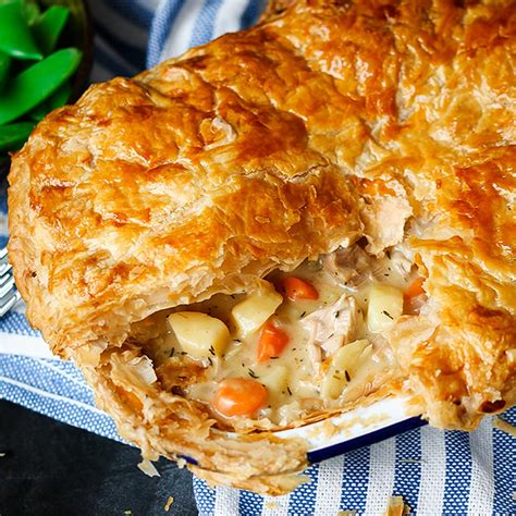 Preheat the oven to 180°c, then follow the method on the recipe card from step 8. Creamy Chicken Puff Pie - Nicky's Kitchen Sanctuary