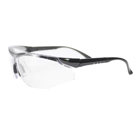 airgas rad64051601 radnor™ elite plus black safety glasses with clear anti scratch lens