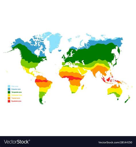 Vector Map With World Climate Zones Download A Free Preview Or High