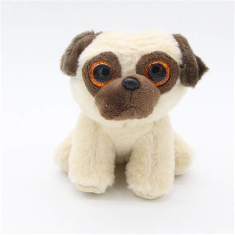 Ty Beanie Boos Big Eyes 6 Cute Dog Pug Animal Plush Stuffed Toys In