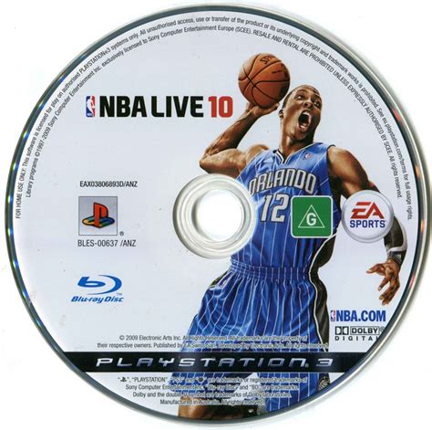 Nba Live 10 2009 Playstation 3 Box Cover Art Mobygames