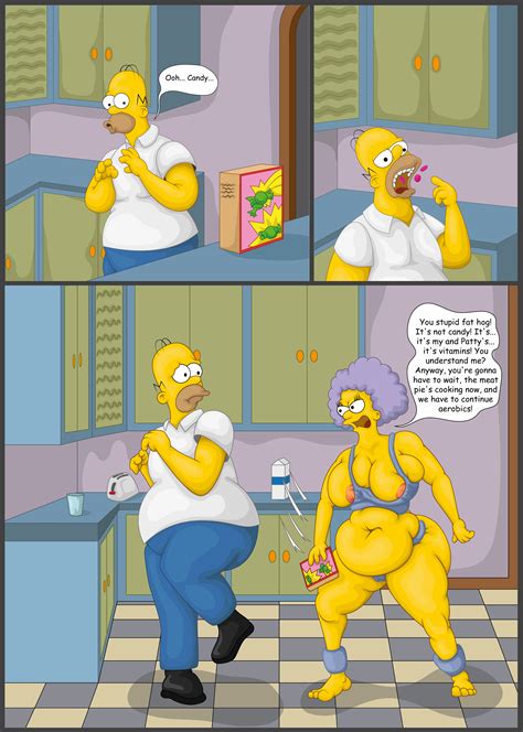 Rule 34 Big Belly Big Breasts Bynshy Chubby Homer Simpson Selma