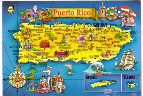 Puerto rico san juan tiene una rica herencia cultural. Map of Puerto Rico - TravelsFinders.Com
