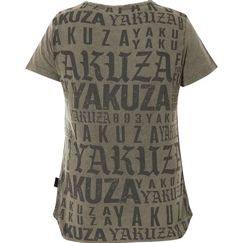 Yakuza 893 Love Allover Contra V Neck Dye T Shirt Gsb 15115 In Light