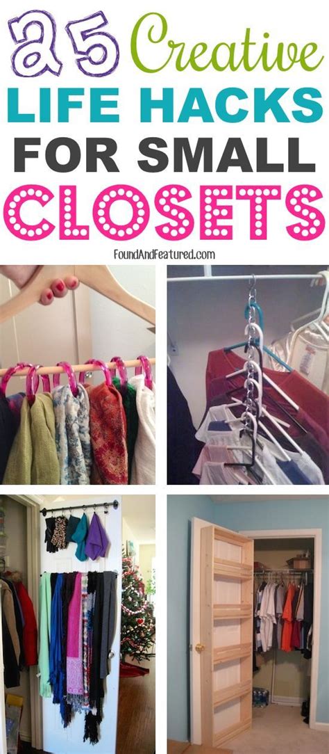See more ideas about small bedroom organization, small bedroom, organization. 25 Creative Life Hacks For Small Closets | Closet ...