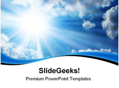Blue Sky Nature Powerpoint Templates And Powerpoint