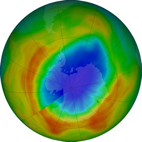 Ozone Hole Watch Southern Ozone Map For 24 September 2019