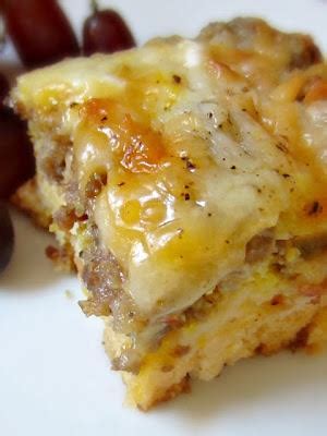 In a pan, boil the 1/3 cup of water. Breakfast Sausage, Egg and Biscuits Casserole