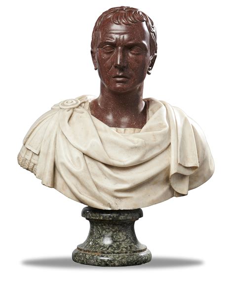 Marble Bust Of A Roman Emperor Roman Sculpture Marble Bust Statuary