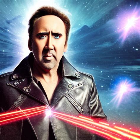 Krea Ai Nicolas Cage Is Ultra Fast Blazing Lasers Epic Sc
