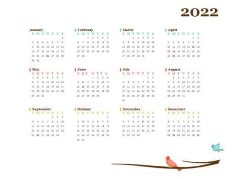 2022 Yearly Philippines Calendar Design Template Free Printable Templates