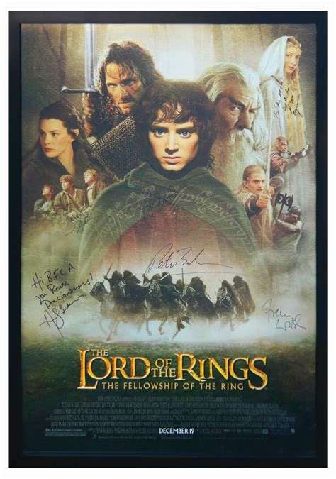 Signed The Lord Of The Rings Event Poster Van Eaton Galleries