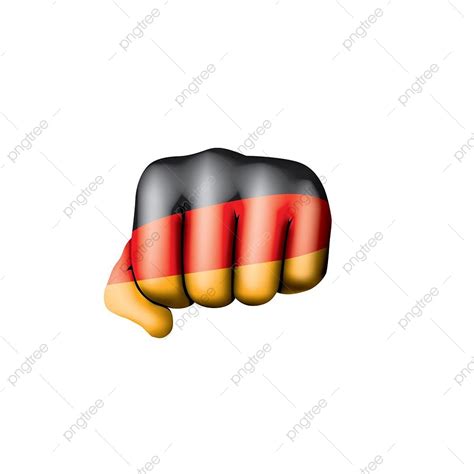 Germany Flag Clipart Vector Germany Flag And Hand On White Background