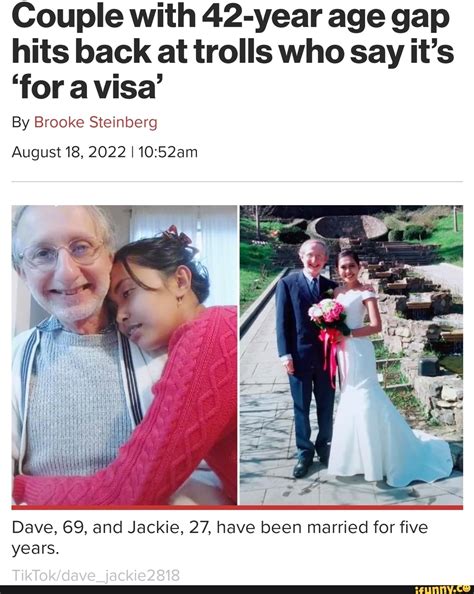 Couple With 42 Year Age Gap Hits Back At Trolls Who Say Its Fora Visa