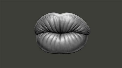 Kissing Lips Sculpture Decor 3d 3d Model Turbosquid 1885399