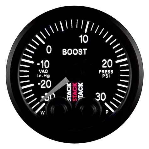 Stack St3512 Pro Control Series 52mm Boost Pressure Gauge Black