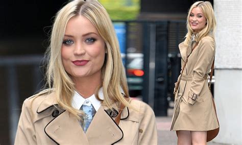 Laura Whitmore Makes A Traditional British Summer Statement In A Stylish Mac Jacket Daily Mail