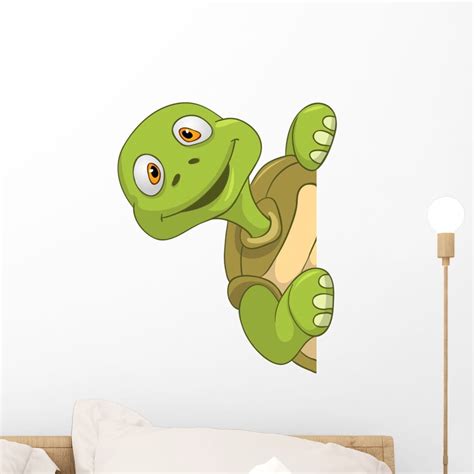 Funny Turtle Wall Decal Mural By Wallmonkeys Peel And Stick Graphic 18