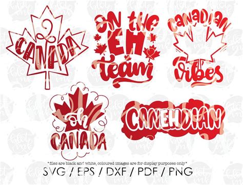 Oh Canada Canadian Vibes Eh Team Canada Design Bundle Svg Etsy Hand Lettering Hand Lettered