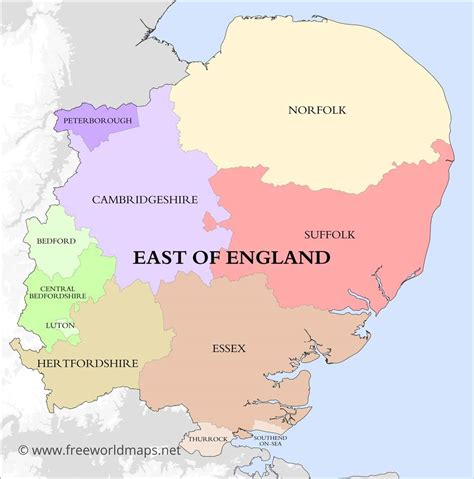 East England County Map