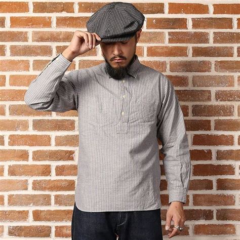 Mens Vintage Workwear Inspired Clothing Shirt Outfit Men Work Wear