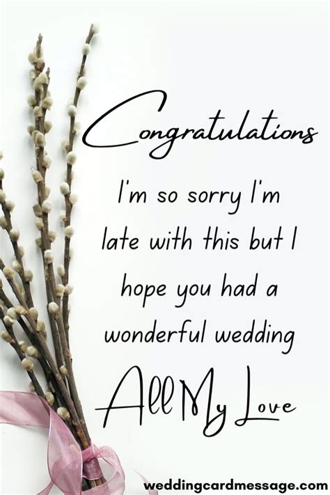 35 Belated Wedding Wishes For The Forgetful Or Late Wedding Card