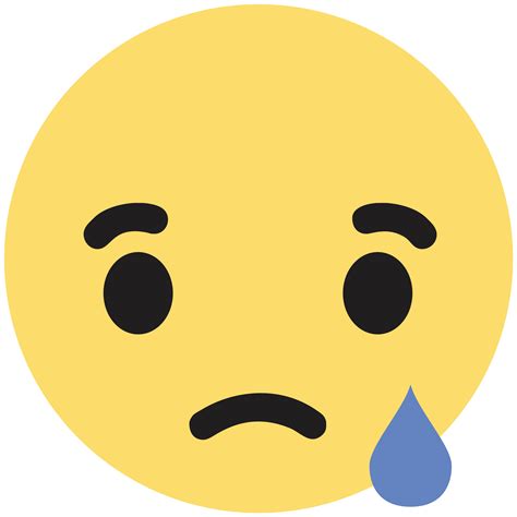 Facebook Like Button Sadness Emoticon Emoji Face Png Download 2160