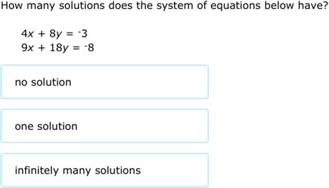 The corbettmaths video tutorial on solving equations. IXL | Find the number of solutions to a system of ...