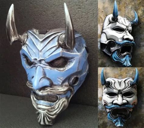 JAPANESE DEMON DEVIL Hannya Latex Mask Oni Samurai Kabuki Monster
