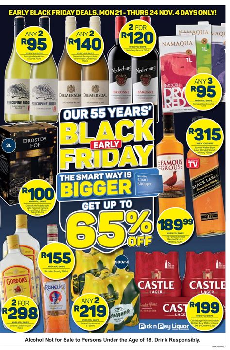 Pick N Pay Liquor Black Friday Deals 4 Days Only