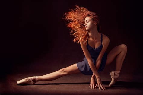 Wallpaper Sports Women Redhead Model Ballerina Ballet Event
