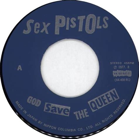 Sex Pistols God Save The Queen Japanese 7 Vinyl Single 7 Inch Record 45 123478
