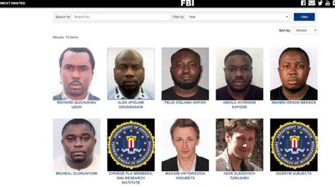Fbi Most Wanted List Nigerians Russians Chinese Dey Among Di Pipo America Dey Find For Cyber