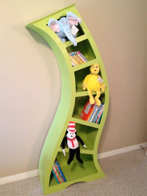 Dr Seuss Wooden Unique Whimsical Custom Bookcase Etsy