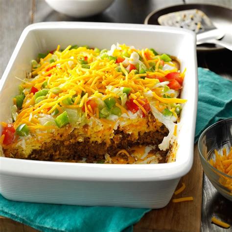 Potluck Taco Casserole Recipe Taste Of Home