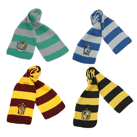2015 Harry Potter Scarf Scarves Gryffindor Hufflepuff Slytherin Knit