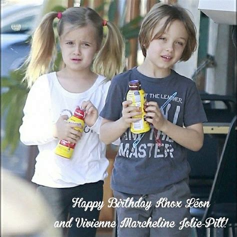 Happy Birthday Knox L On And Vivienne Marcheline Jolie Pitt Celebrity Hairstyles Down
